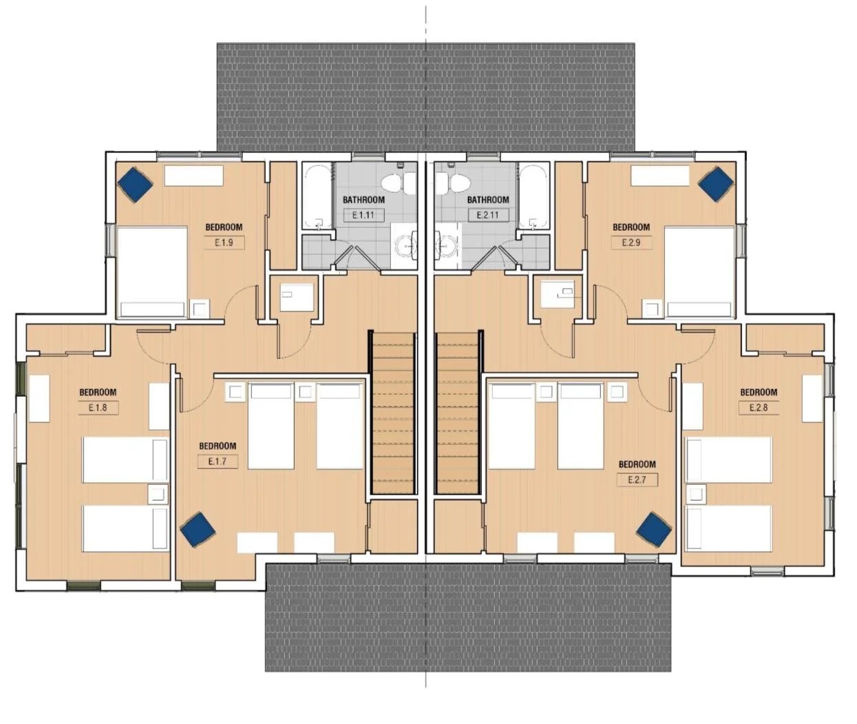 Building Type A second floor plan